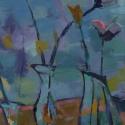 Abstract, representational abstract, flowers, paintings, flower paintings