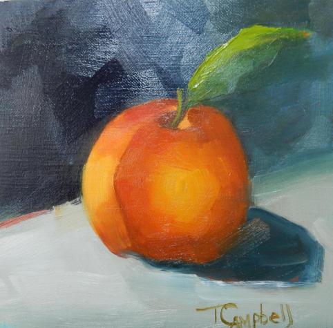Oil paintings, oilpaintings, fruit, peaches, paintings, paintings of fruit, small paintings