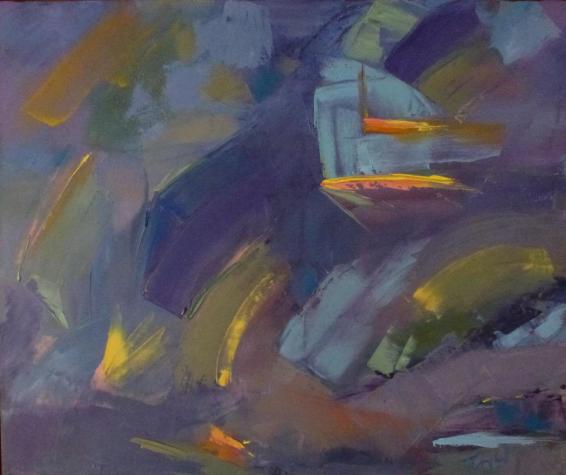 Abstract, abstract paintings, Colorist, purple paintings